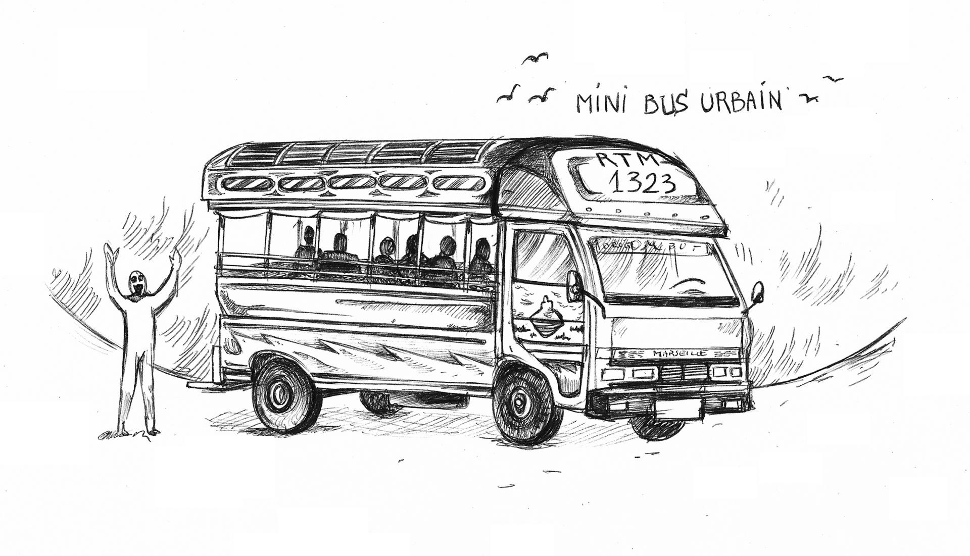 manifesta, marseille, dessin, bus